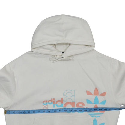 Mens UK Size M adidas Ivory Pullover Hoodie