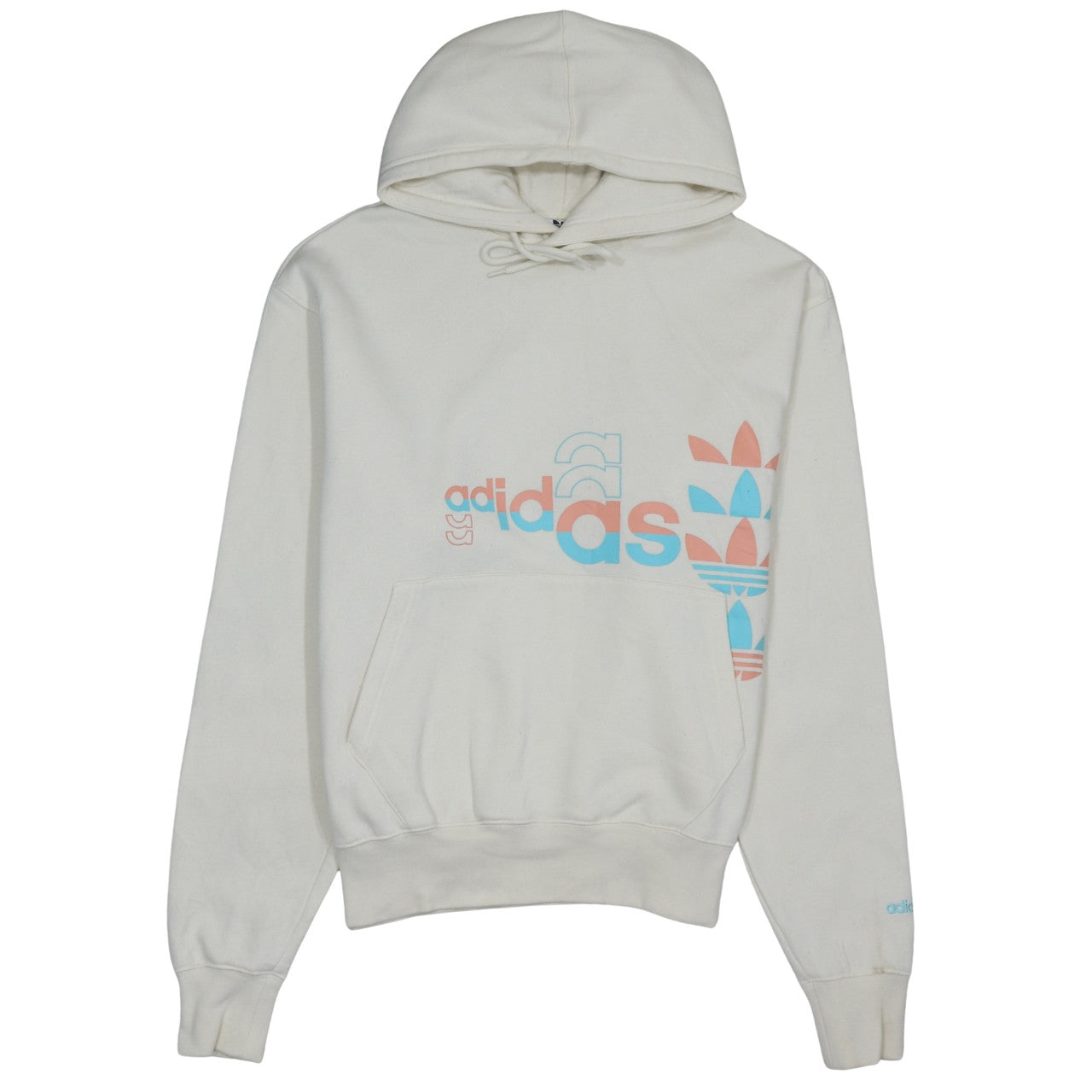 Mens UK Size M adidas Ivory Pullover Hoodie