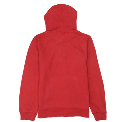 Mens UK Size M Converse Red Full Zip Hoodie