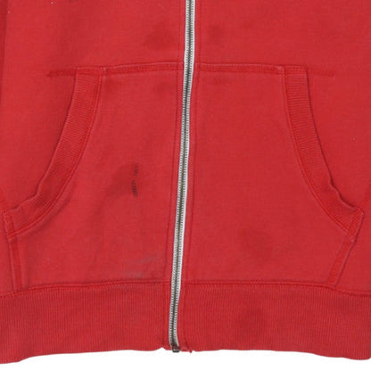 Mens UK Size M Converse Red Full Zip Hoodie