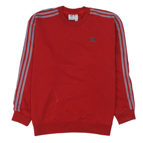 Womens UK Size S adidas Red Pullover Sweatshirt