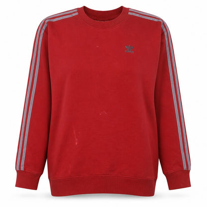 Womens UK Size S adidas Red Pullover Sweatshirt