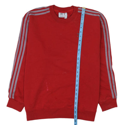 Womens UK Size S adidas Red Pullover Sweatshirt