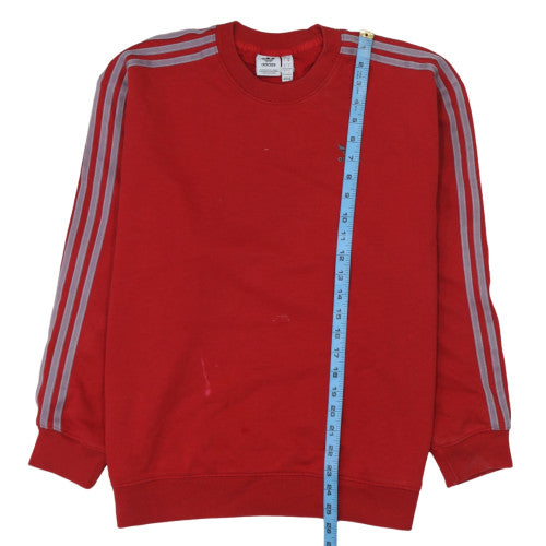 Womens UK Size S adidas Red Pullover Sweatshirt
