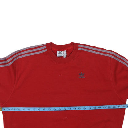 Womens UK Size S adidas Red Pullover Sweatshirt