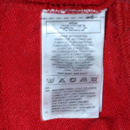 Womens UK Size S adidas Red Pullover Sweatshirt