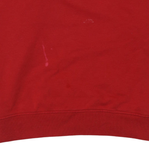 Womens UK Size S adidas Red Pullover Sweatshirt