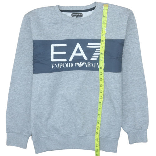 Mens UK Size M Emporio Armani Grey Pullover Sweatshirt