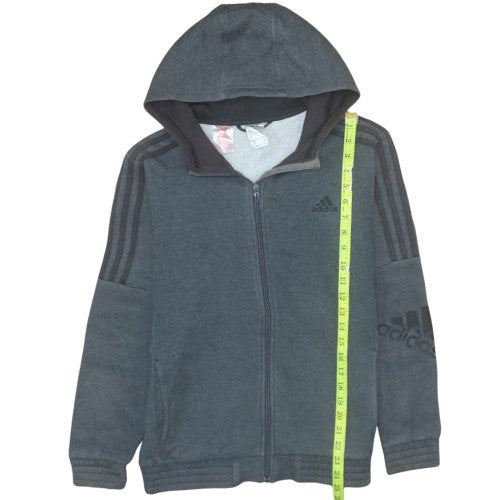 Teens UK Size 164 adidas Grey Full Zip Hoodie