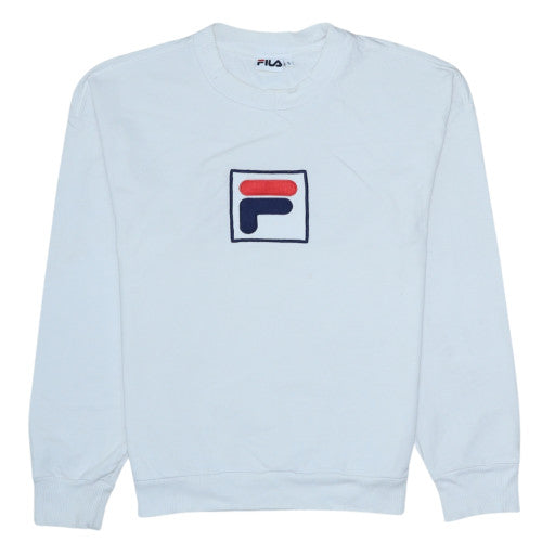 Mens UK Size S FILA White Pullover Sweatshirt