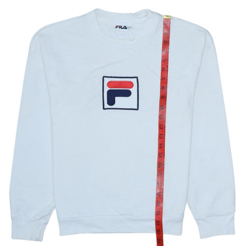 Mens UK Size S FILA White Pullover Sweatshirt