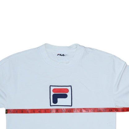 Mens UK Size S FILA White Pullover Sweatshirt