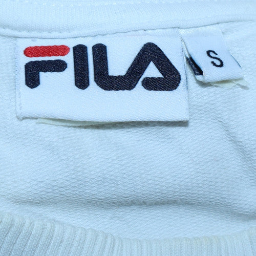 Mens UK Size S FILA White Pullover Sweatshirt