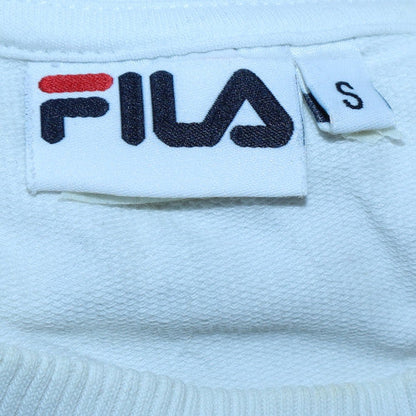 Mens UK Size S FILA White Pullover Sweatshirt