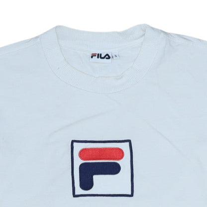 Mens UK Size S FILA White Pullover Sweatshirt
