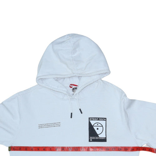 Mens UK Size M The North Face White Pullover Hoodie