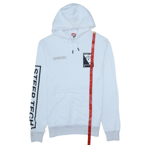 Mens UK Size M The North Face White Pullover Hoodie