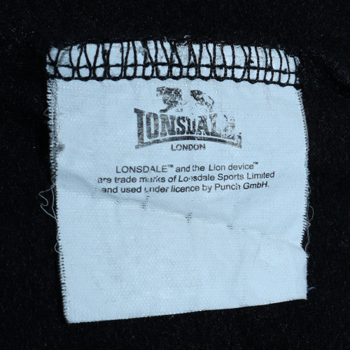 Mens UK Size XL Lonsdale Black Pullover Hoodie