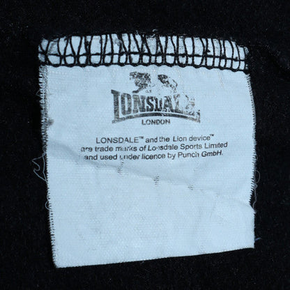 Mens UK Size XL Lonsdale Black Pullover Hoodie