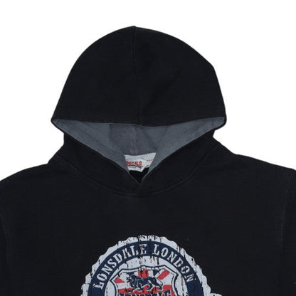 Mens UK Size XL Lonsdale Black Pullover Hoodie