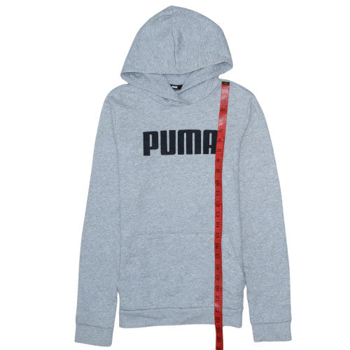 Teens UK Size 164 PUMA Grey Pullover Hoodie