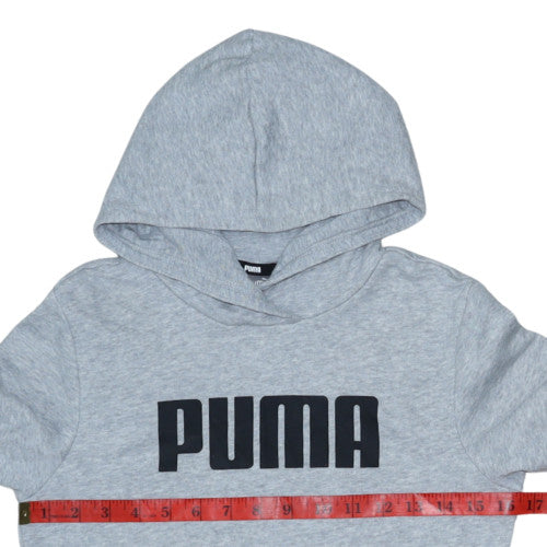 Teens UK Size 164 PUMA Grey Pullover Hoodie