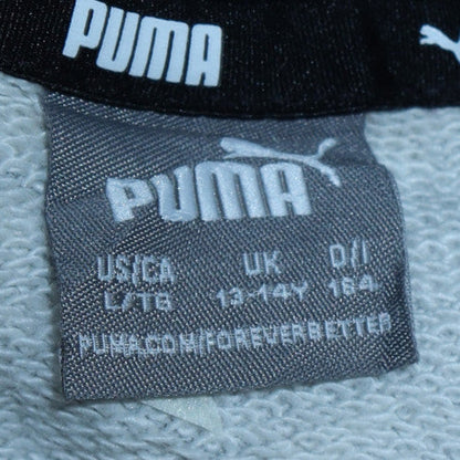 Teens UK Size 164 PUMA Grey Pullover Hoodie