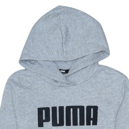 Teens UK Size 164 PUMA Grey Pullover Hoodie