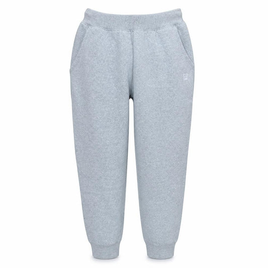 Front view of Fila Men's Grey Fleece Sweatpants L Regular Fit Tapered Joggers