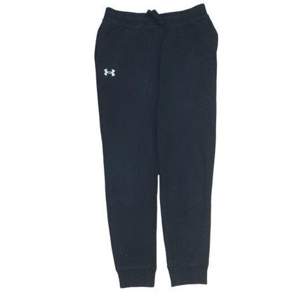 Under Armour Boys Black Jogger Trousers YLG Fleece Activewear