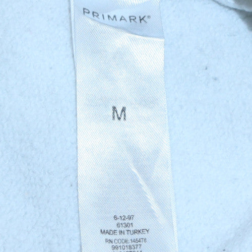 Mens UK Size M Primark White Pullover Hoodie