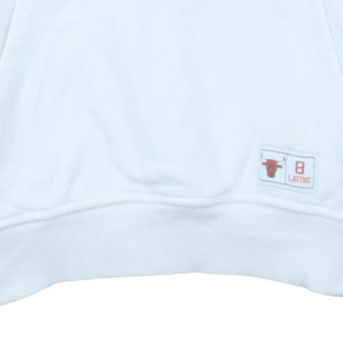 Mens UK Size M Primark White Pullover Hoodie