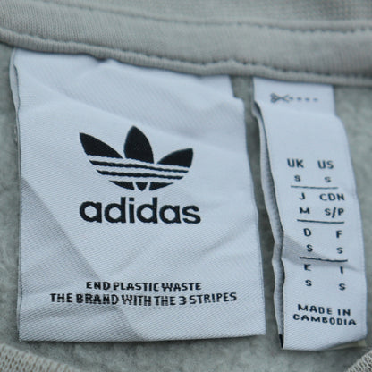Mens UK Size S adidas Grey Pullover Sweatshirt