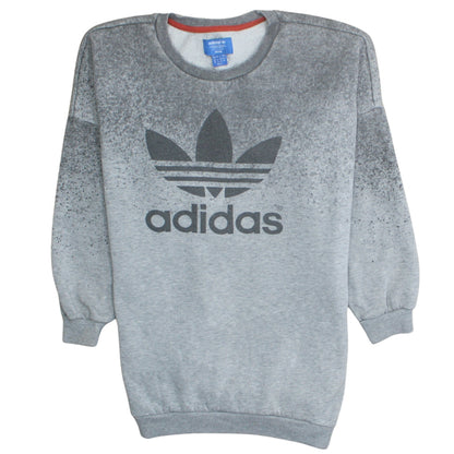 Unisex Adults UK Size L adidas Grey Pullover Sweatshirt