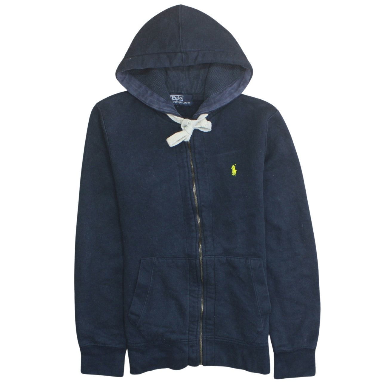 Mens UK Size M Polo by Ralph Lauren Blue Full Zip Hoodie