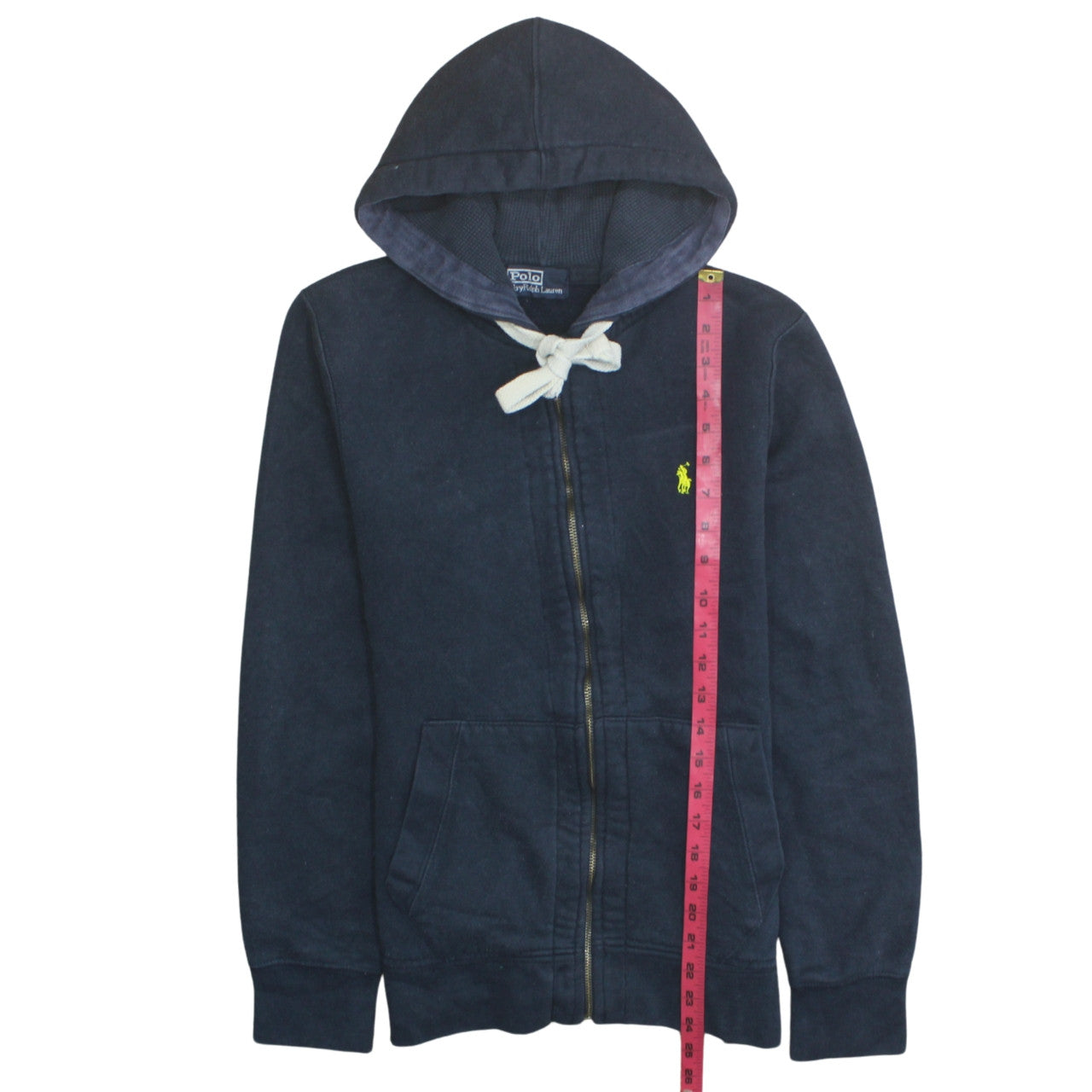 Mens UK Size M Polo by Ralph Lauren Blue Full Zip Hoodie