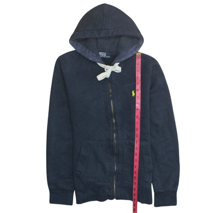 Mens UK Size M Polo by Ralph Lauren Blue Full Zip Hoodie