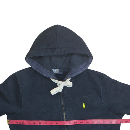 Mens UK Size M Polo by Ralph Lauren Blue Full Zip Hoodie