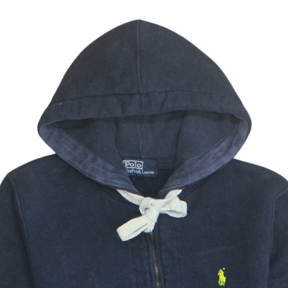 Mens UK Size M Polo by Ralph Lauren Blue Full Zip Hoodie