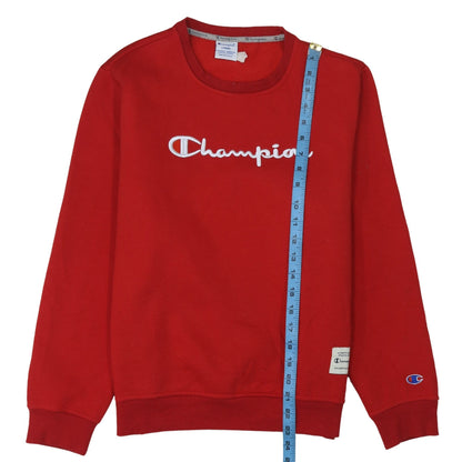 Mens UK Size L Champion Red Pullover Sweatshirt