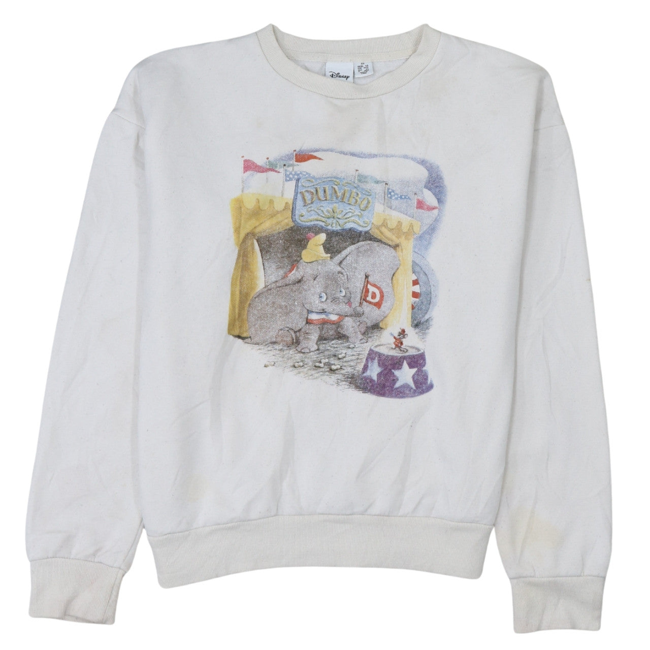 Womens UK Size XS Disney White Pullover Sweatshirt