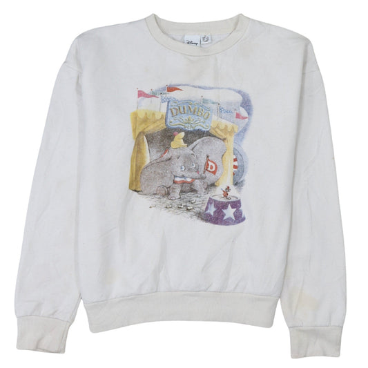 Womens UK Size XS Disney White Pullover Sweatshirt