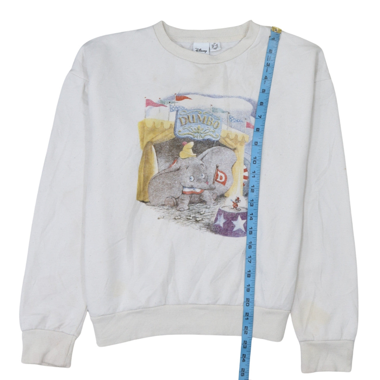Womens UK Size XS Disney White Pullover Sweatshirt