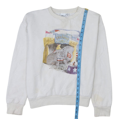 Womens UK Size XS Disney White Pullover Sweatshirt