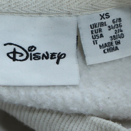 Womens UK Size XS Disney White Pullover Sweatshirt