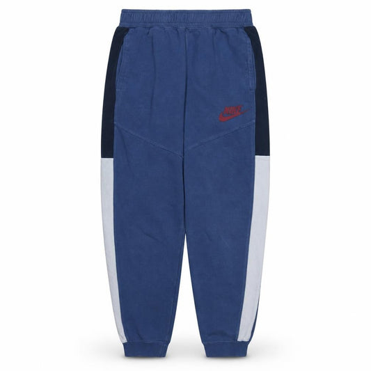 Front view of Nike Blue Teens XL Jogger Trousers Fleece Colourblock Activewear