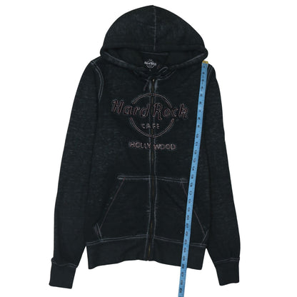Mens UK Size S Hard Rock Cafe Black Full Zip Hoodie