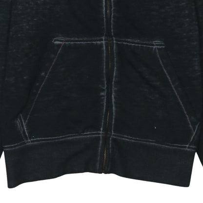Mens UK Size S Hard Rock Cafe Black Full Zip Hoodie