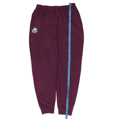 Womens UK Size M Kappa Regular Fit Jogger Red Trousers