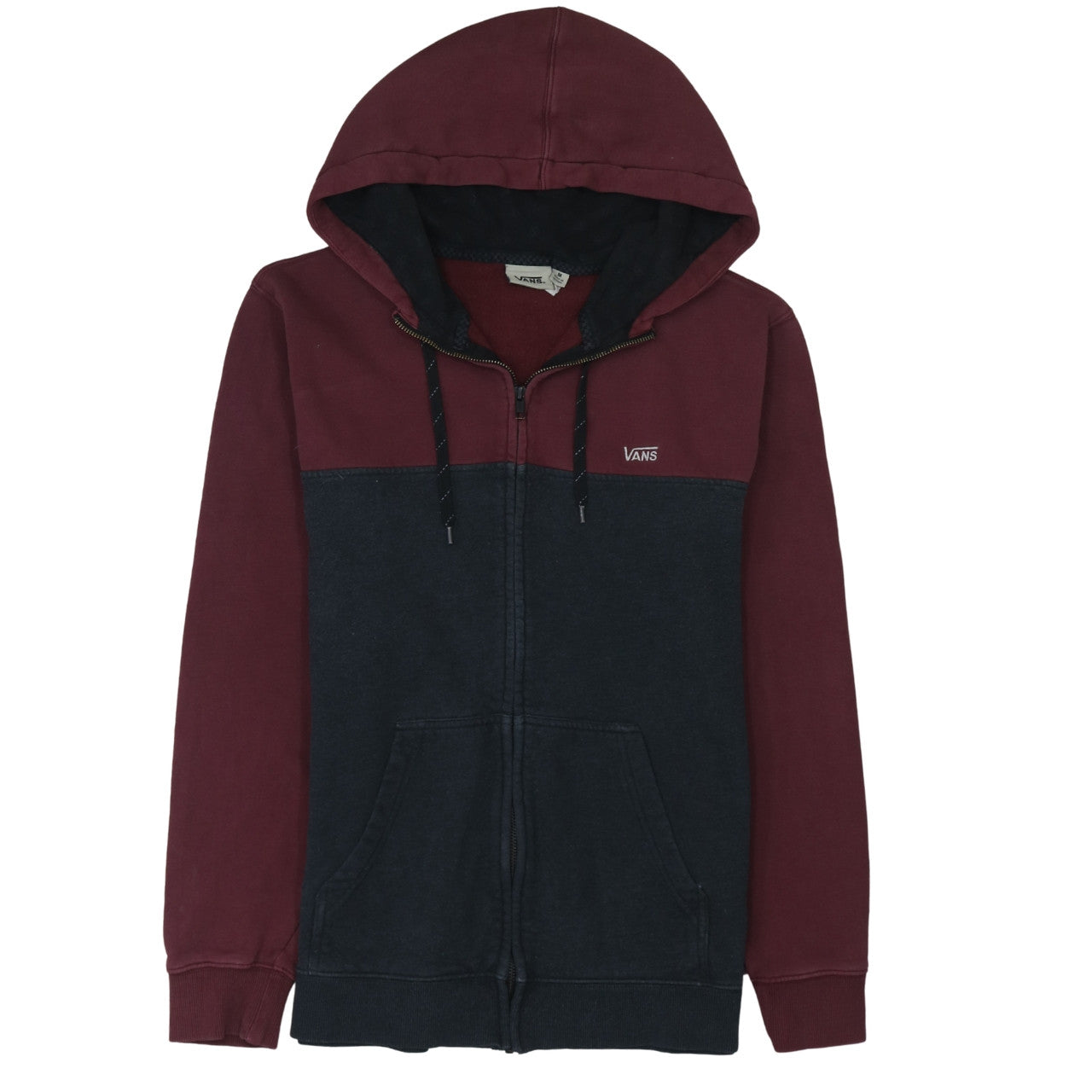 Mens UK Size M VANS Multicoloured Full Zip Hoodie